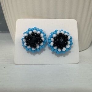 Huichol Beaded Stud Earrings